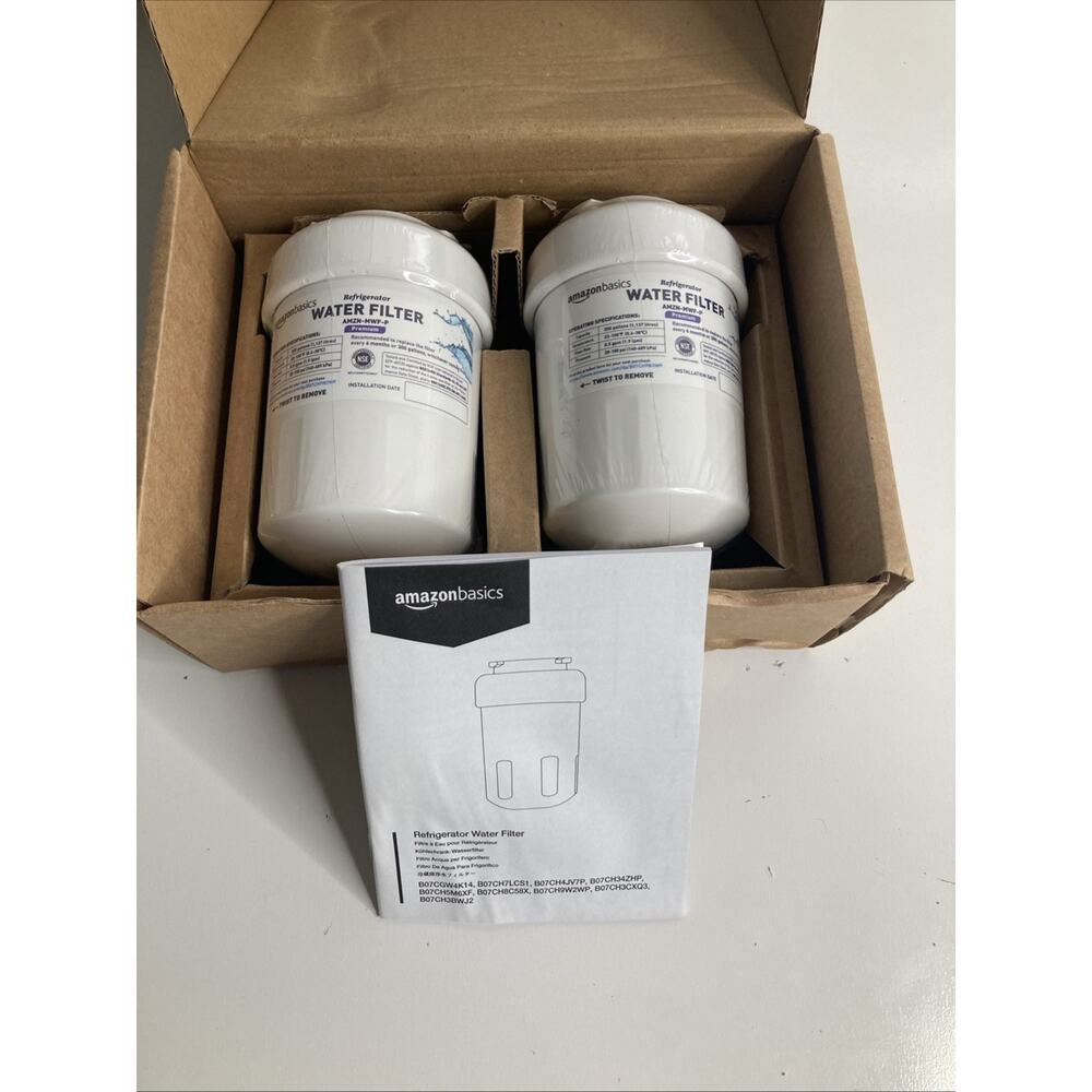 Amazon Basics Replacement Water Filter Cartridge Compatible Pack of 2